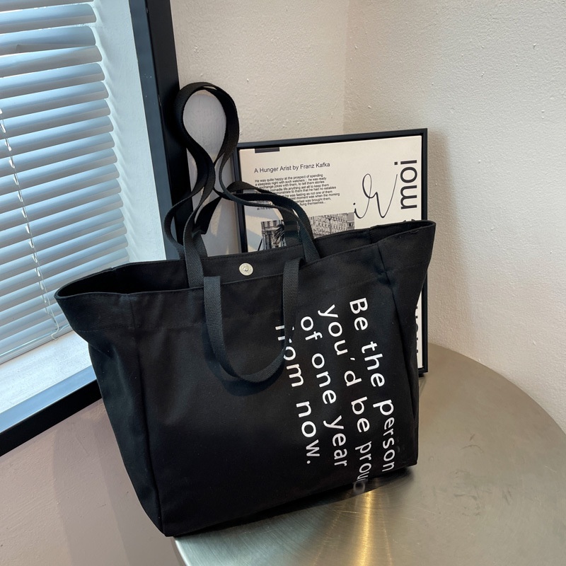 Túi tote IELGY vải canvas sức chứa lớn thời trang nhiều màu sắc cho nữ