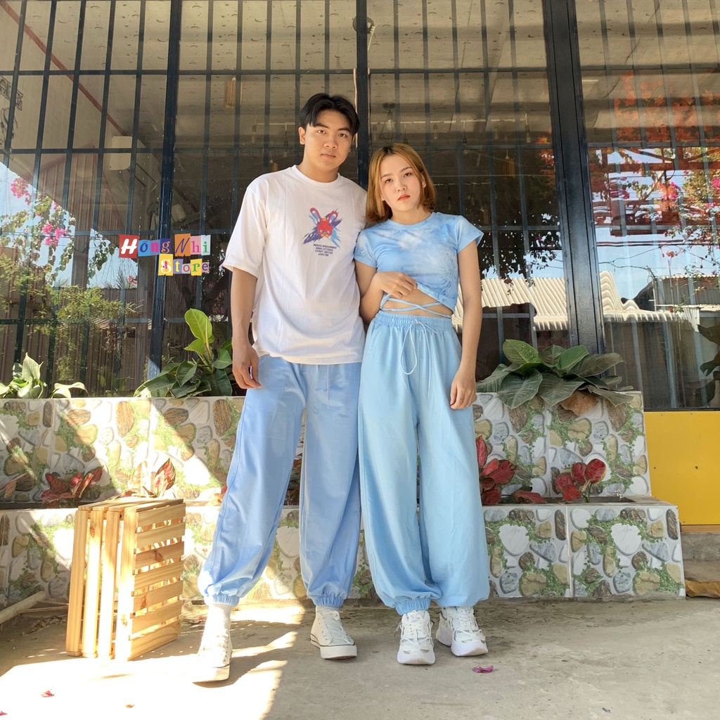 Quần Jogger Basic Pant Ulzzang Unisex Jogger Trơn Bo Lai Dáng Rộng Nam Nữ - MM