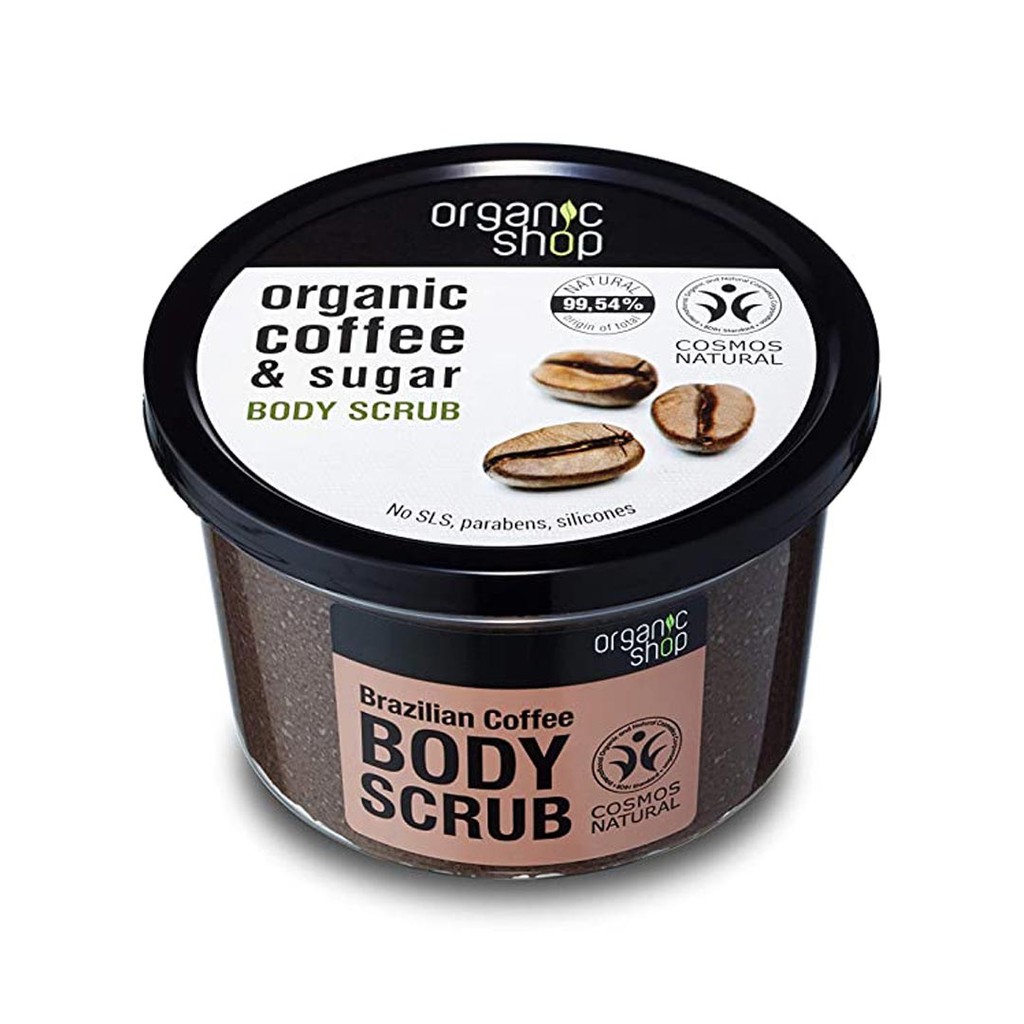 Tẩy Da Chết Body Organic Coffee & Sugar Body Scrub 250ml