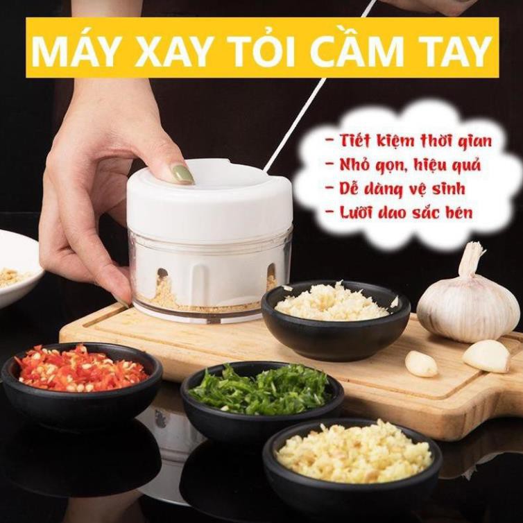 Máy Xay Tỏi Mini Đa Năng Cầm Tay