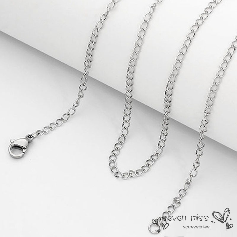 New Jewlery Rose 925 Sterling Silver O Shaped Link Chain Necklace For Women Wedding Gift