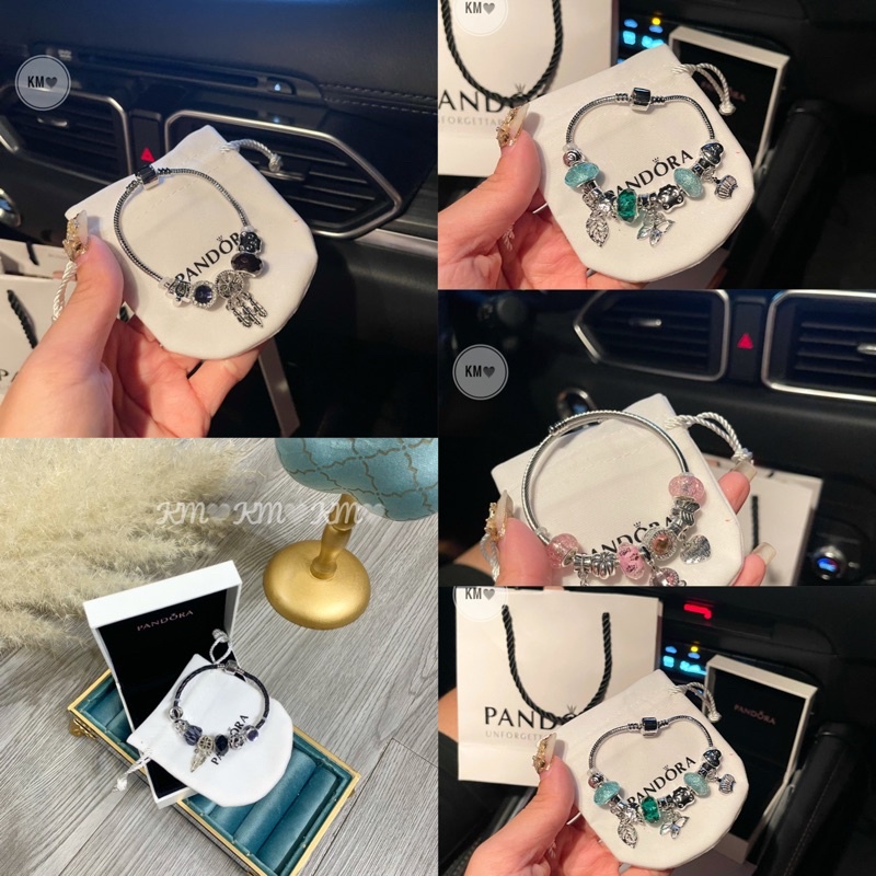 Vòng tay PANDORA Charm pha lê nhiều màu đẹp sang chảnh