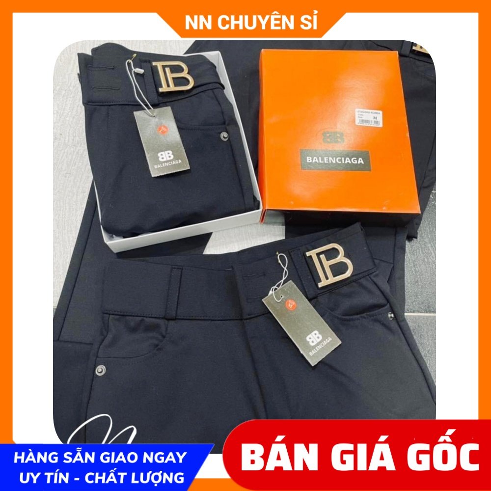 Quần tregging thun umi cao cấp co giãn lên phom ôm dáng lưng phối logo BB dễ thương TS393