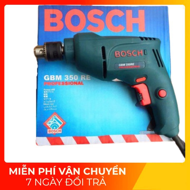 [Chinh Hang] MÁY KHOAN SẮT GỖ ĐẦU 10MM BOSH ĐỨC CÓ CHỈNH TỐC ĐỘ TIỆN DỤNG - MÁY KHOAN CẦM TAY NHỎ 350W RUỘT ĐỒNG