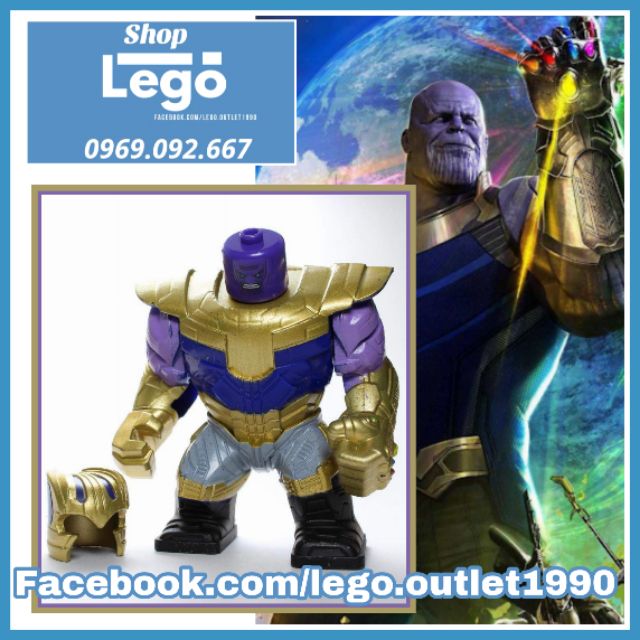 Xếp hình Thanos Endgame Avengers Infinity War chiến binh Big Figures Lego Minifigures POGO PG2057 PG8241