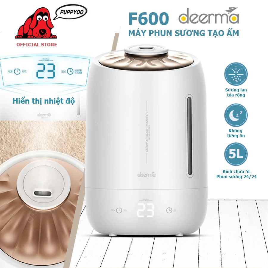 Máy Phun Sương Tạo Ẩm Không Khí Deerma F600 Công Suất 25W hàng chính hãng