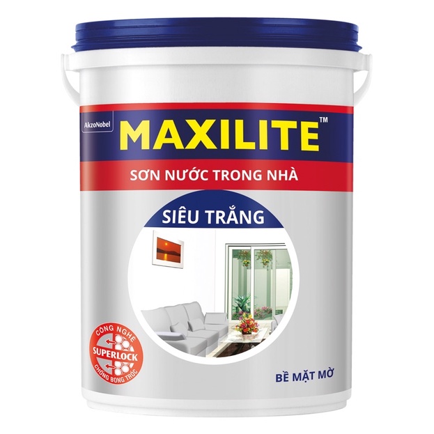 SƠN NƯỚC TRONG NHÀ MAXILITE SIÊU TRẮNG 30C – 5L