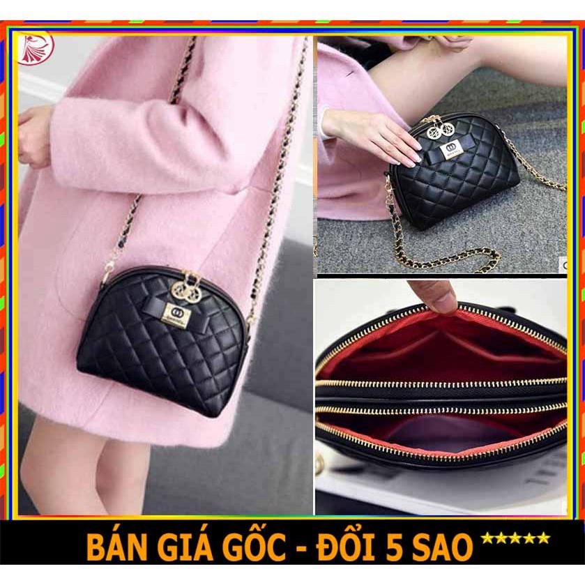 ❤️ GIÁ SỈ ❤️ TÚI ĐEO CHÉO NỮ CHAN*NEL HẾN NƠ 2 NGĂN KHÓA VÀNG ĐỰNG ĐIỆN THOẠI PHỤ KIỆN ĐẸP RẺ