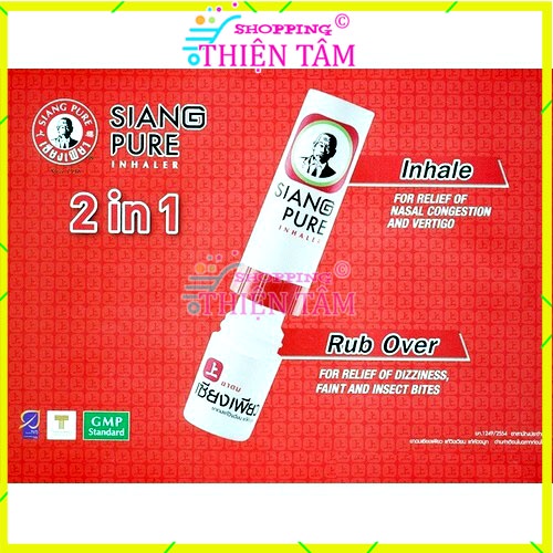 Ống Hít thông mũi Siang Pure Inhaler Nội Địa Thái Lan