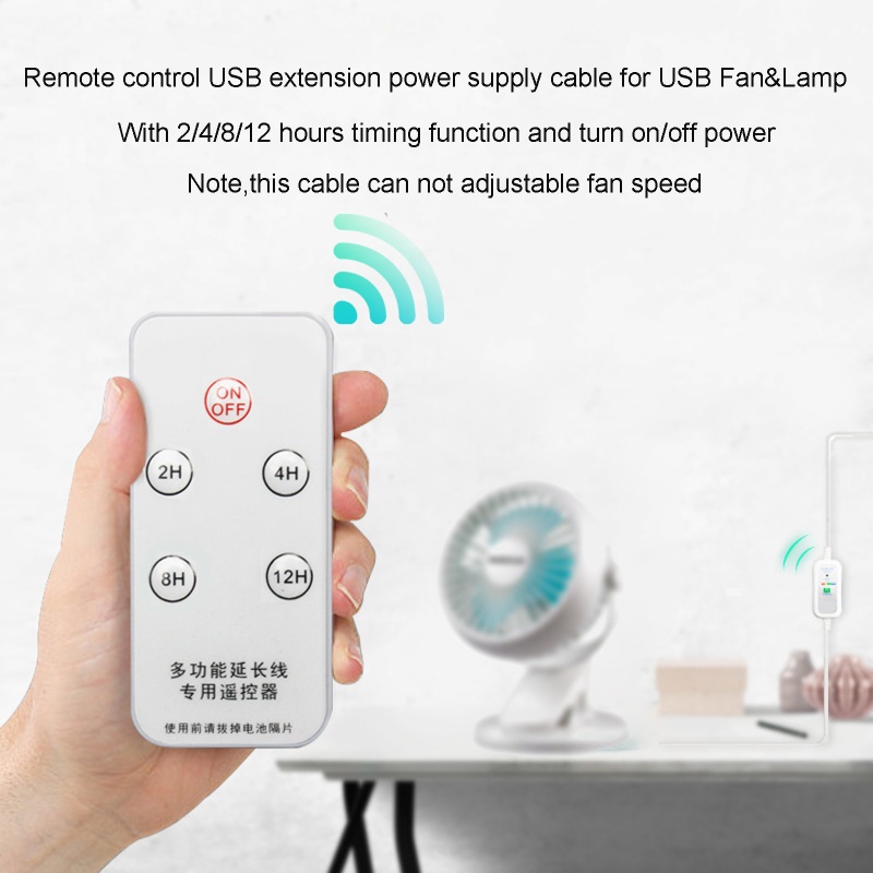 Dây Cáp Nối Dài Cho Quạt Đèn LED USB 5V Có Công Tắc On / Off Điều Khiển Từ Xa Dài 150cm Tiện Dụng
