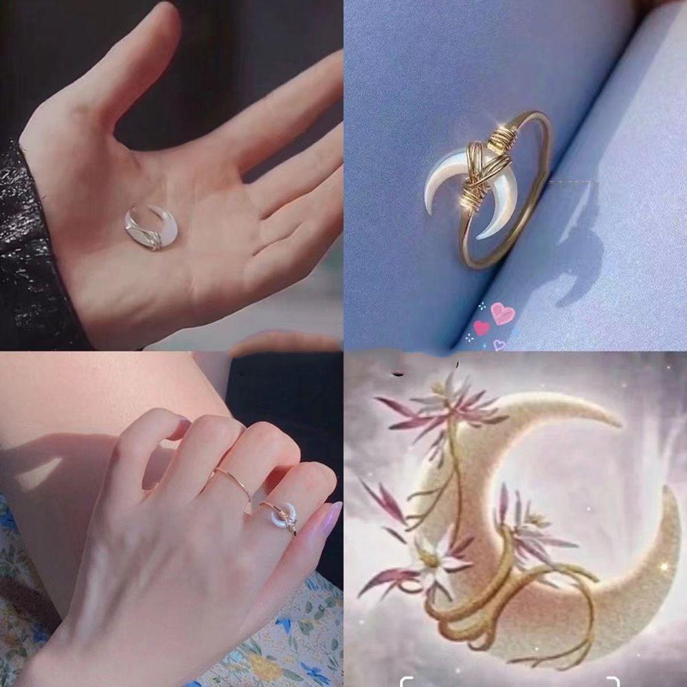 FORBETTER Vòng Cổ Choker Hình Mặt Trăng Đơn Giản Cá Tính Cho Nữ