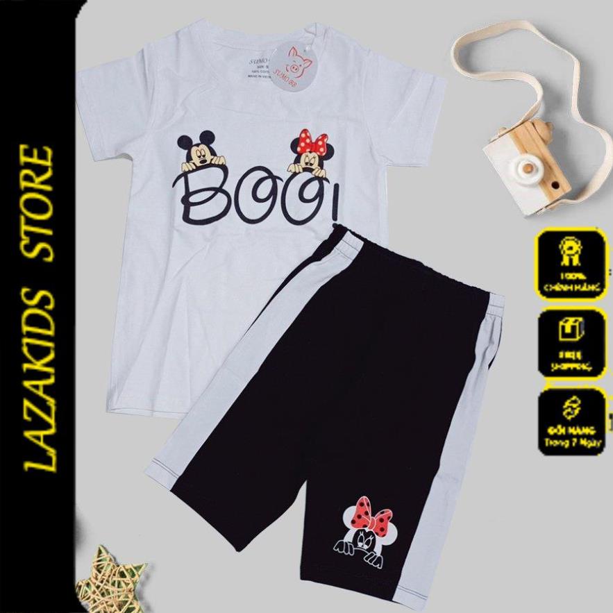 Ảnh Thật Bộ quần áo bé gái size đại - Set quần áo trẻ em bộ ngố chất liệu cotton 100% co giãn mềm mịn