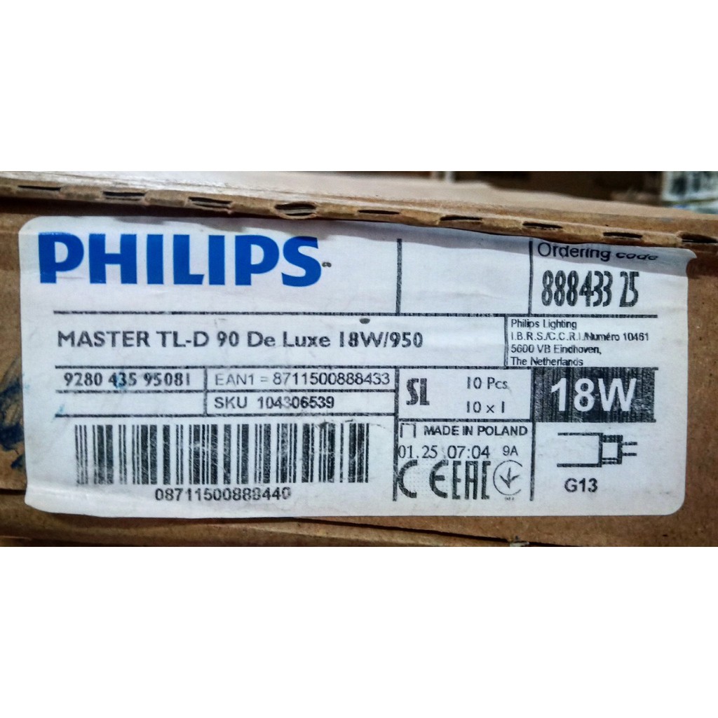 (SALE) Bóng so màu D50 PHILIPS TL-D 90 De Luxe 18W/950 0.6m