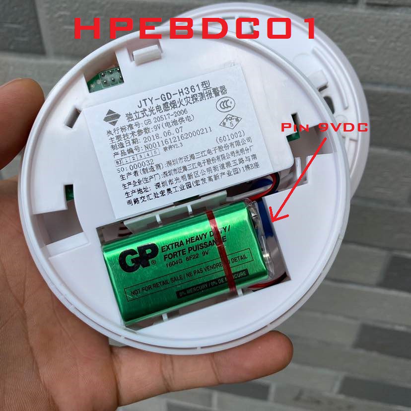 Chuông Báo Cháy , Module Phát hiệu khói, báo động khói thông minh thương hiệu HPEBDC01