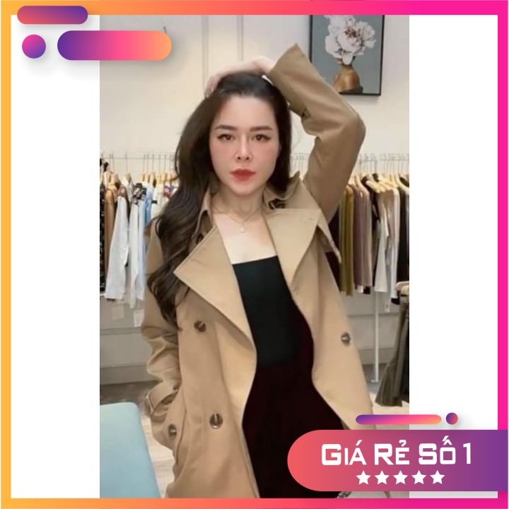 áo dạ nữ kaki hàng quảng châu cao cấp, áo dạ mango thiết kế phong cách hàn quốc có kèm đai đi cùng | BigBuy360 - bigbuy360.vn