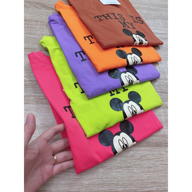 váy suông sát nách in đầu mickey 5 màu hot hit kèm ảnh thật | BigBuy360 - bigbuy360.vn