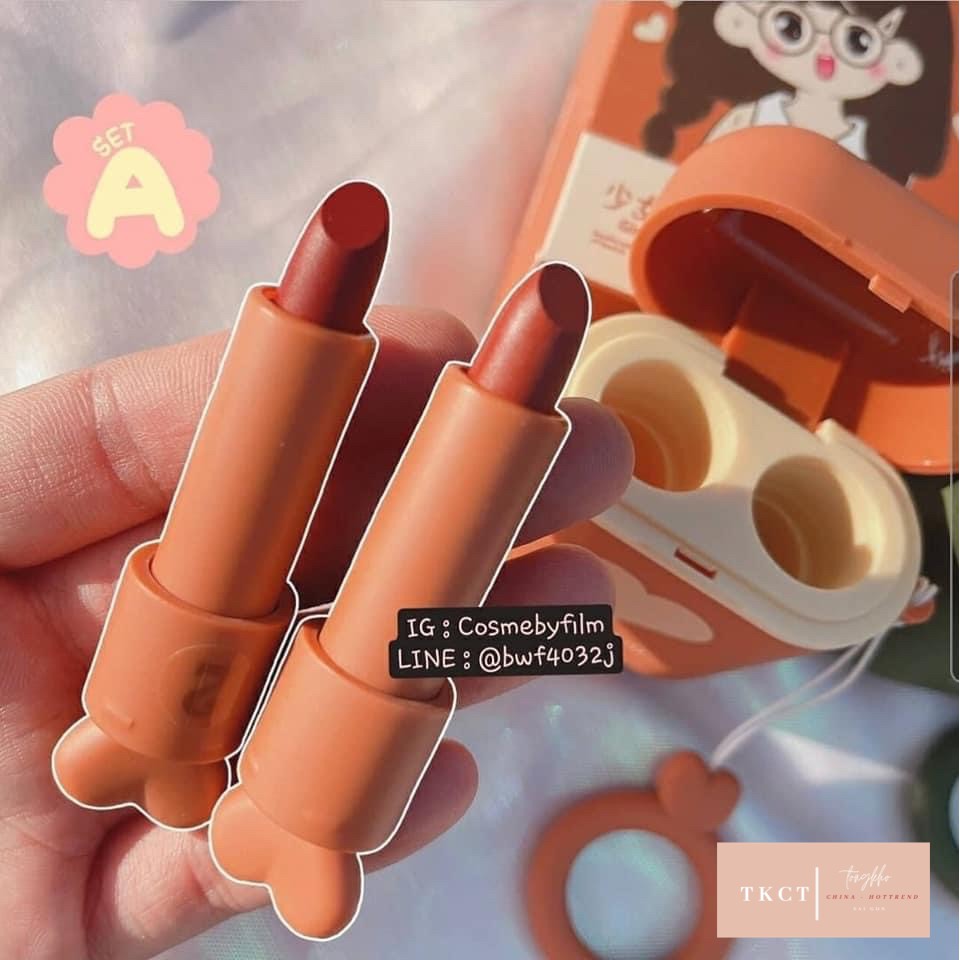 Son Hengfang Hình Airpod Tai Nghe Set 2 Cây TONGKHOCHITUE , Son Môi Cute Nội Địa Trung | BigBuy360 - bigbuy360.vn