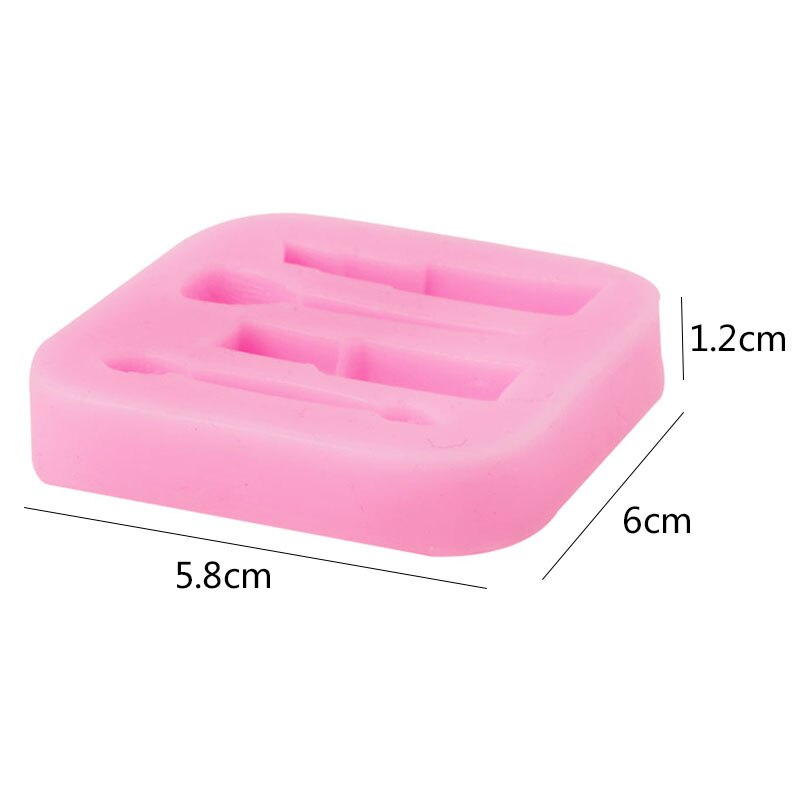 Khuôn Silicone Làm Bánh Hình Thỏi Son 3d Độc Đáo