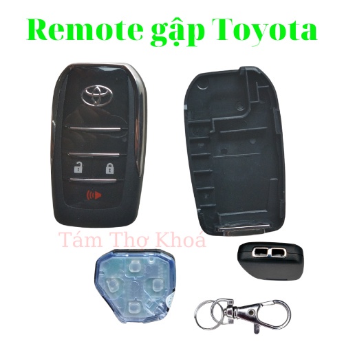 Chìa khóa remote gập Toyota Innova, Fortuner, Corolla Altis, Vios... Hướng dẫn cài remote
