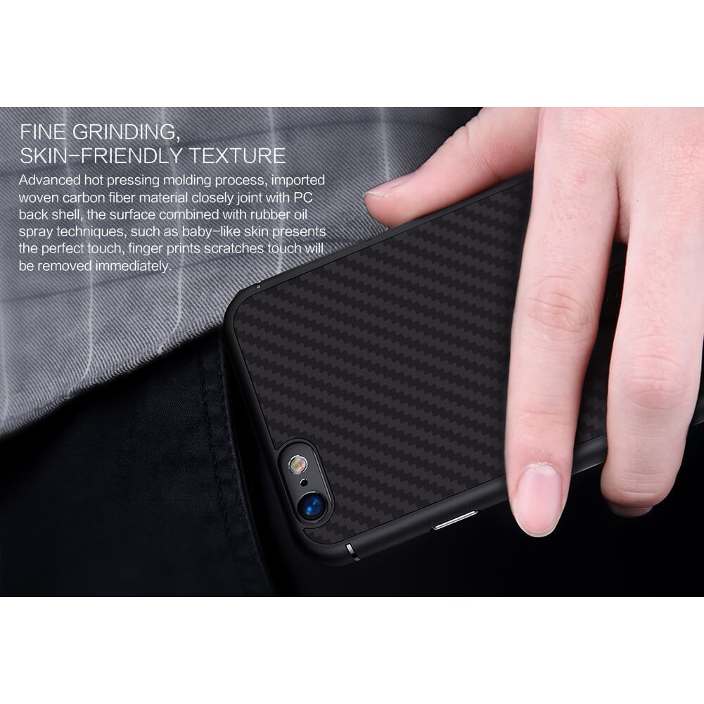 Ốp lưng sợi Carbon cho iPhone 6 Plus / 6s Plus hiệu Nillkin (Sợi carbon cao cấp, siêu bền, chống va đập) - Chính hãng