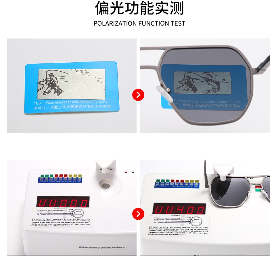 Kính Mát Phân Cực Gọng Nhôm Siêu Nhẹ pg043 Phong Cách Thể Thao Thời Trang Cho Nam