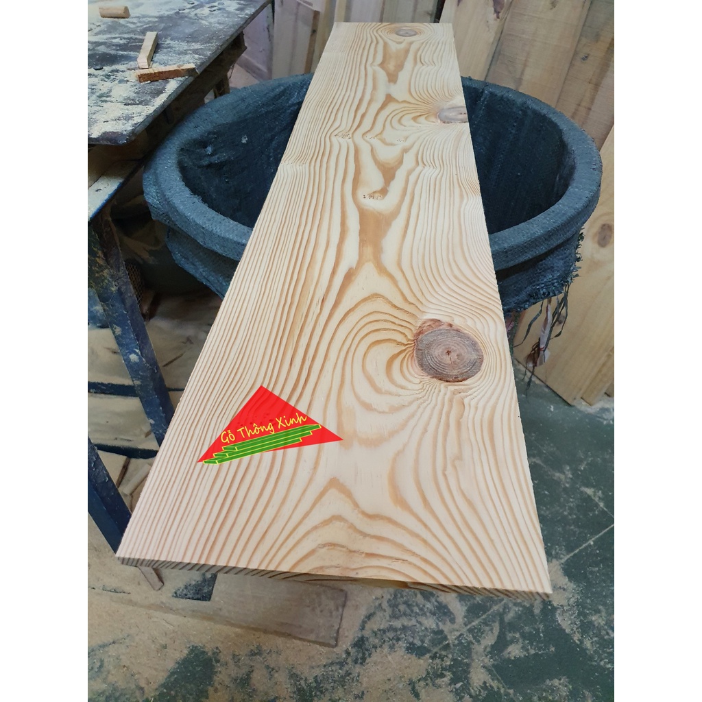 Gỗ thông mặt lớn rộng 24cm, dài 1m, dày 1cm đã bào đẹp 4 mặt phù hợp để trang trí, chế loa bluetooth, DIY