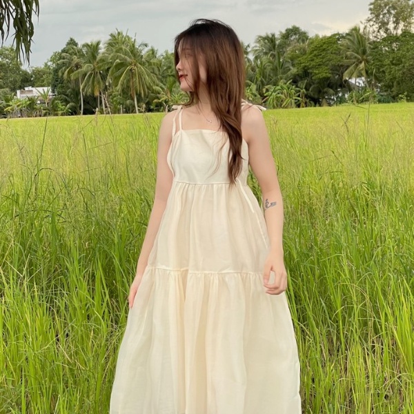 Váy hai dây tiểu thư , đầm babydoll ulzzang siêu cute PLD55