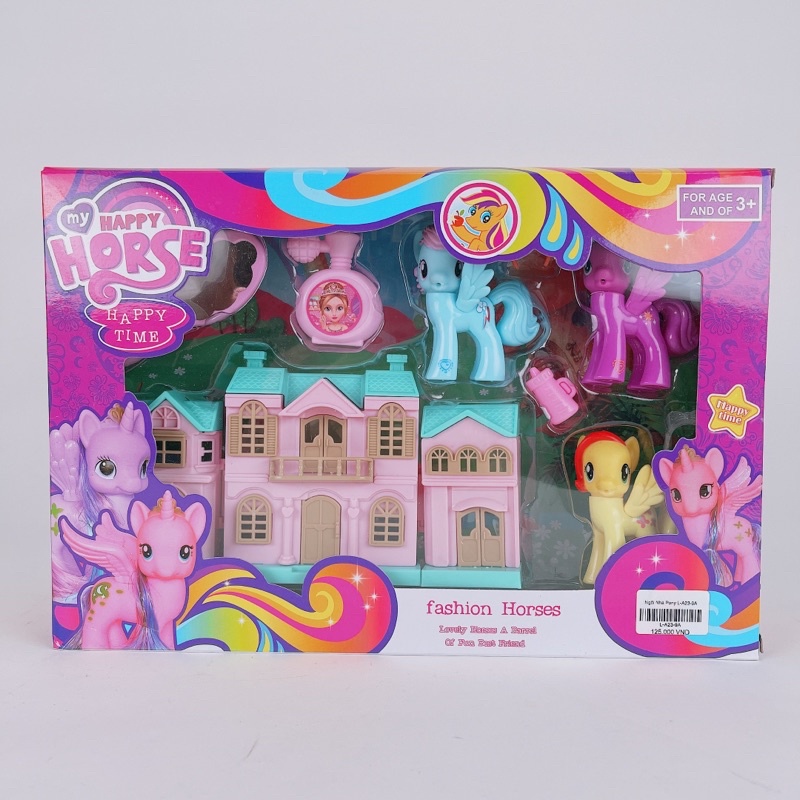 Bộ Đồ Chơi Mô Hình Nhân Vật Pony-Ngựa Pony-My Happy Horse