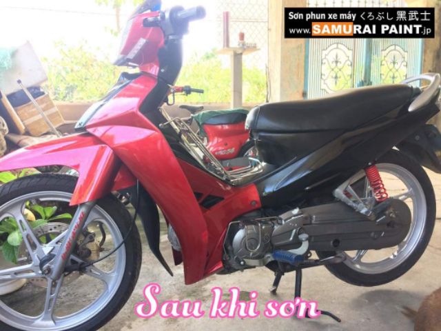  SƠN SAMURAI COMBO SƠN MÀU ĐỎ CANDY Y138 GỒM 4 CHAI