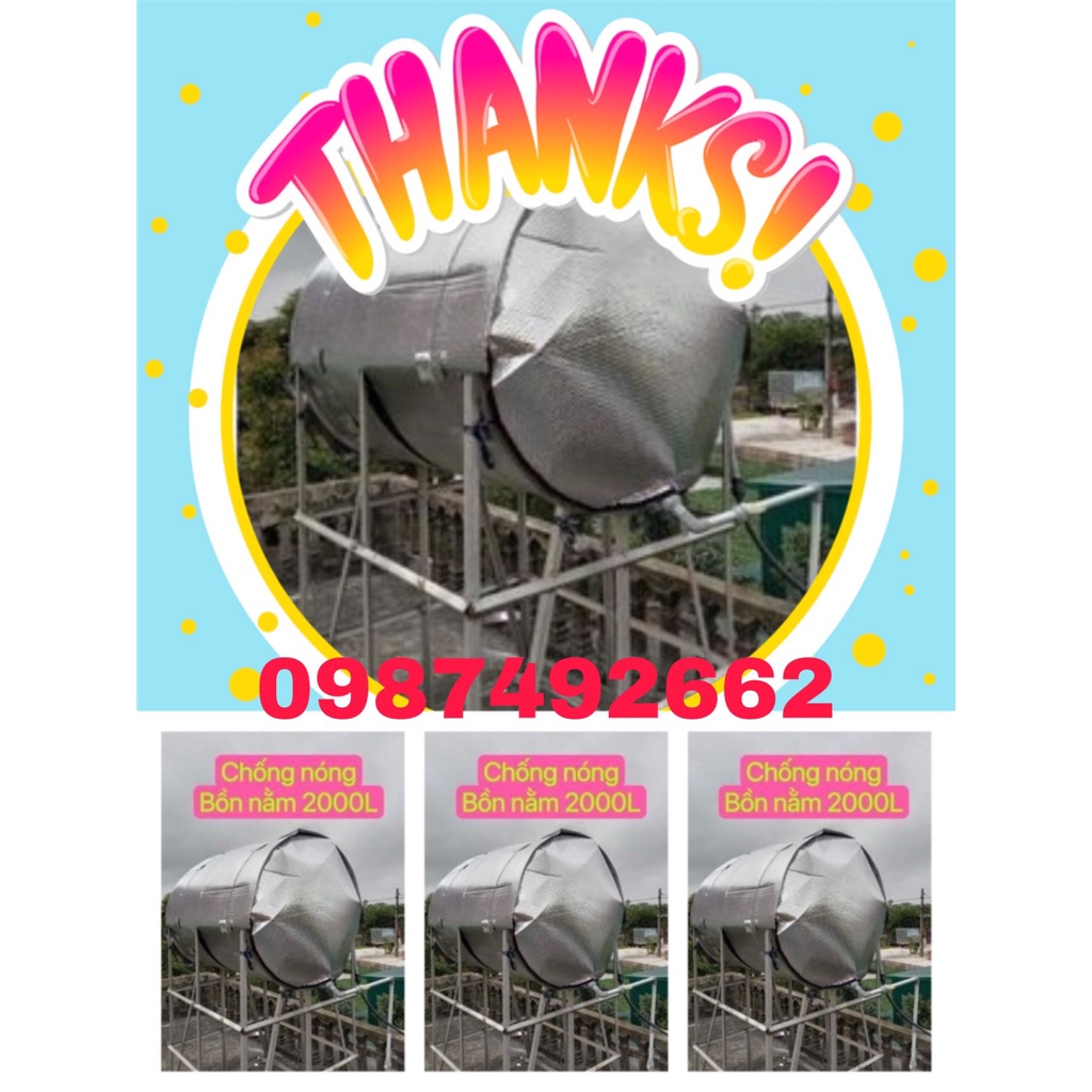 #Vỏ_bọc_chống_nóng téc_bồn_nước ( 500-2000 lít Nằm )