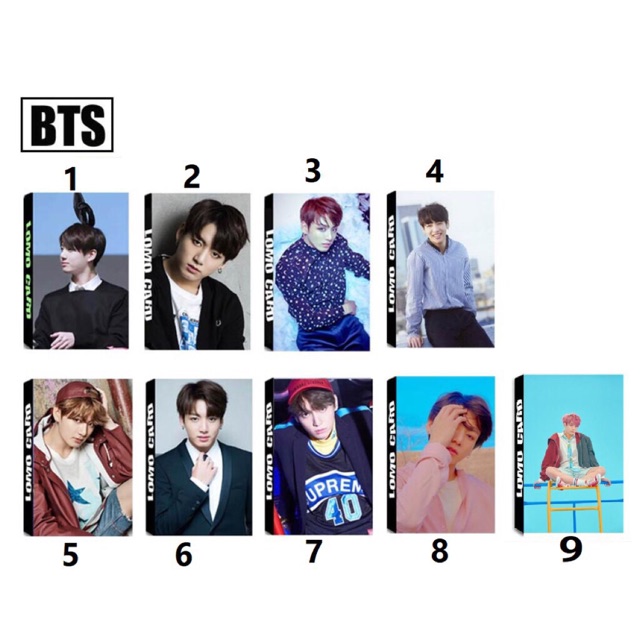 Lomo Jungkook BTS card ảnh