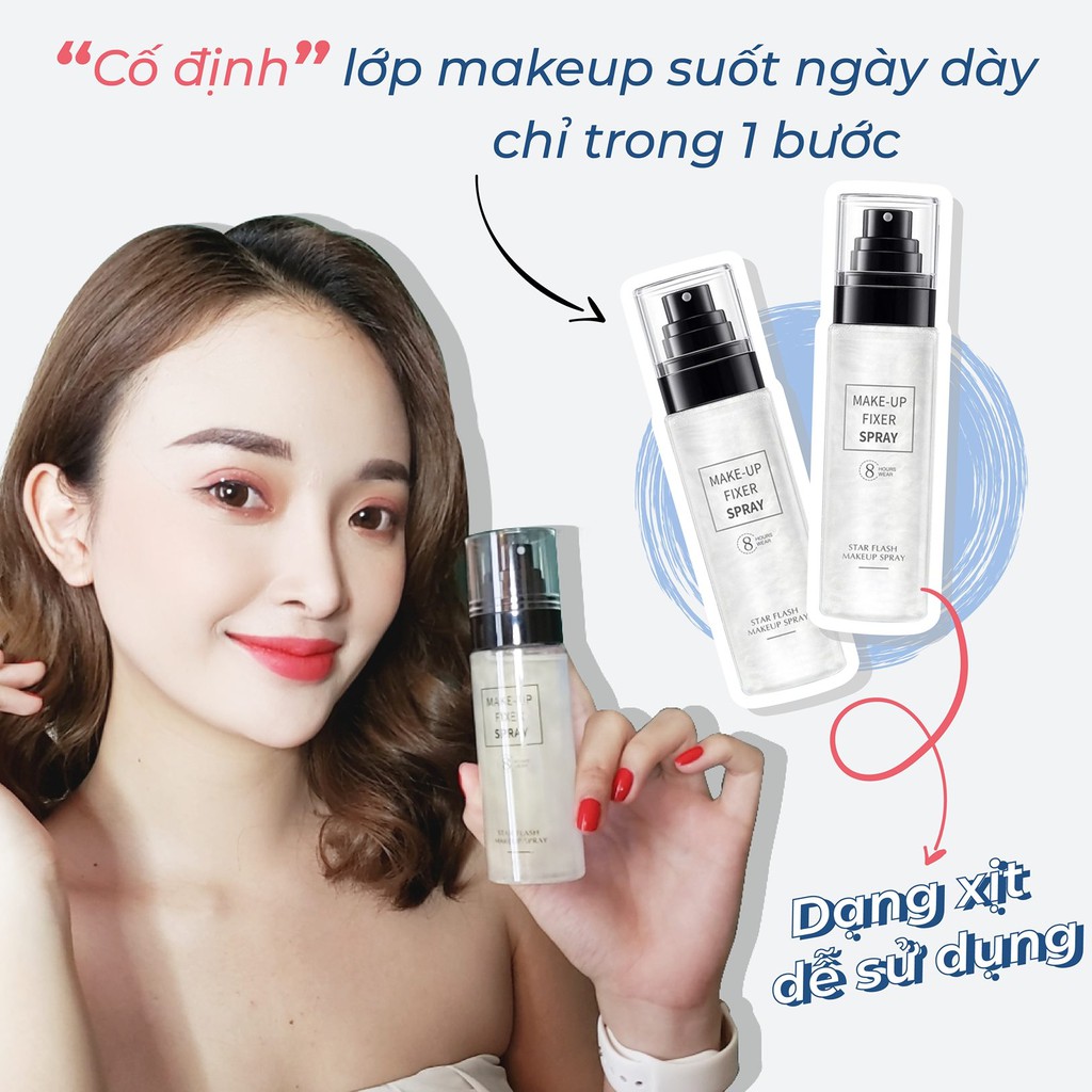 Xịt Khoáng Khóa Nền Trang Điểm Star Flash Makeup Spray