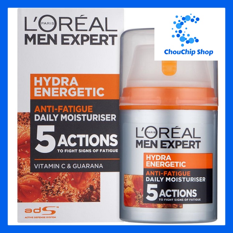 Kem dưỡng ẩm 5 tác động L'Oreal Men Expert Hydra Energetic Anti-Fatigue Moisturiser