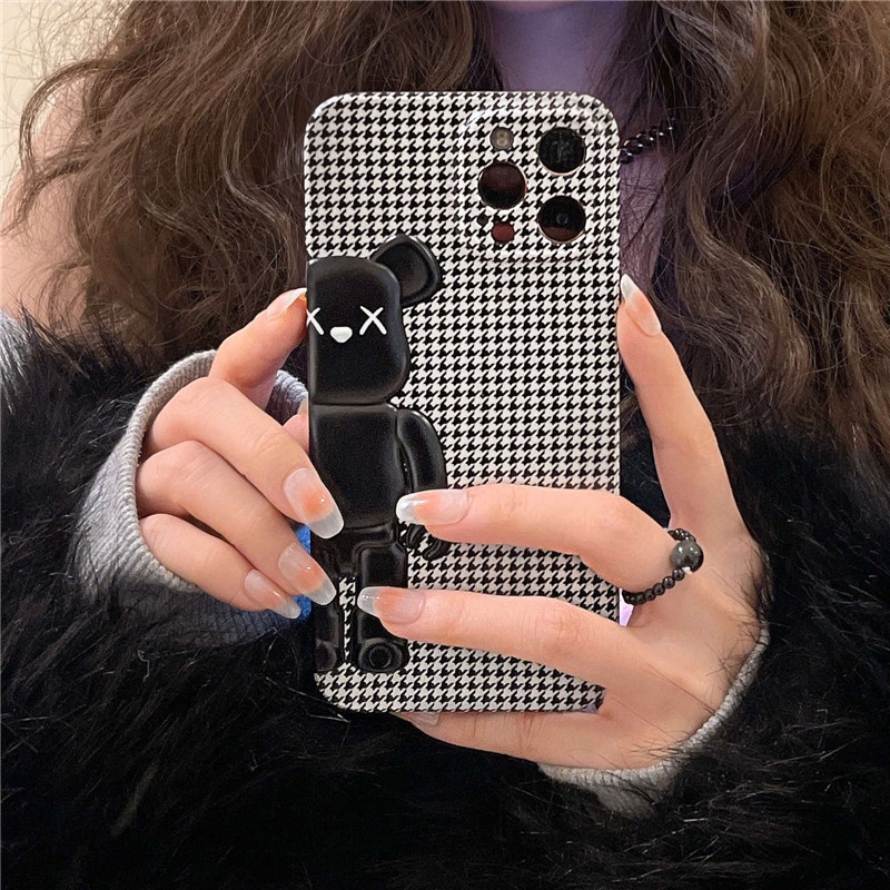 Ốp Điện Thoại In Họa Tiết Houndstooth 3D Thời Trang Cho iPhone13ProMax 12ProMax IX/XS MAX 11PROMAX XR i7/8plus