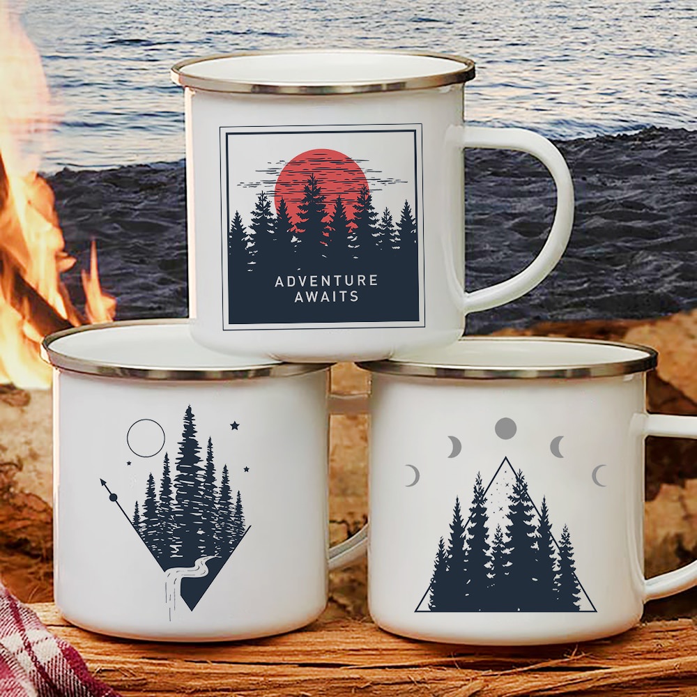 Cốc Nước Cắm Trại happy campfire Tiện Lợi Du Lịch