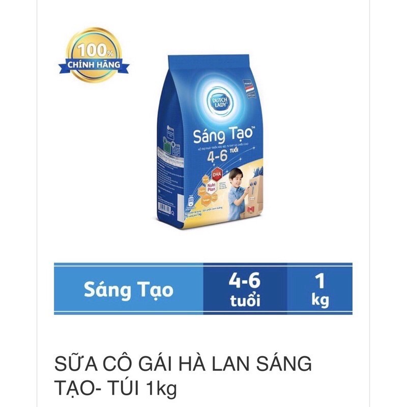 combo 3 túi sữa cô gái hà lan sáng tạo -1kg (4-6 tuổi)