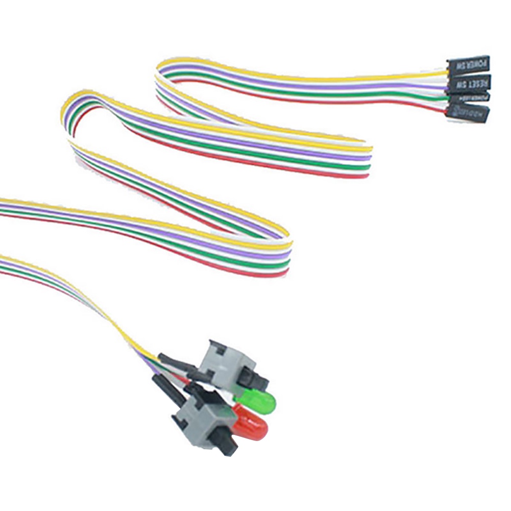 Dây Cáp Nguồn Máy Tính Dài 50cm On / Off / Reset 2 Công Tắc Atx