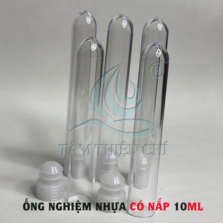 Ống nghiệm nhựa lưu mẫu màu trắng 10ml (16x100mm) có nắp đậy túi 20 cái