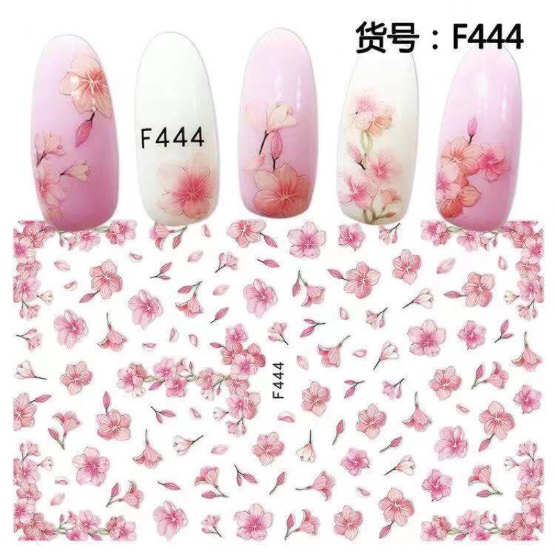 Hình dán móng tay Hoa Đào F444