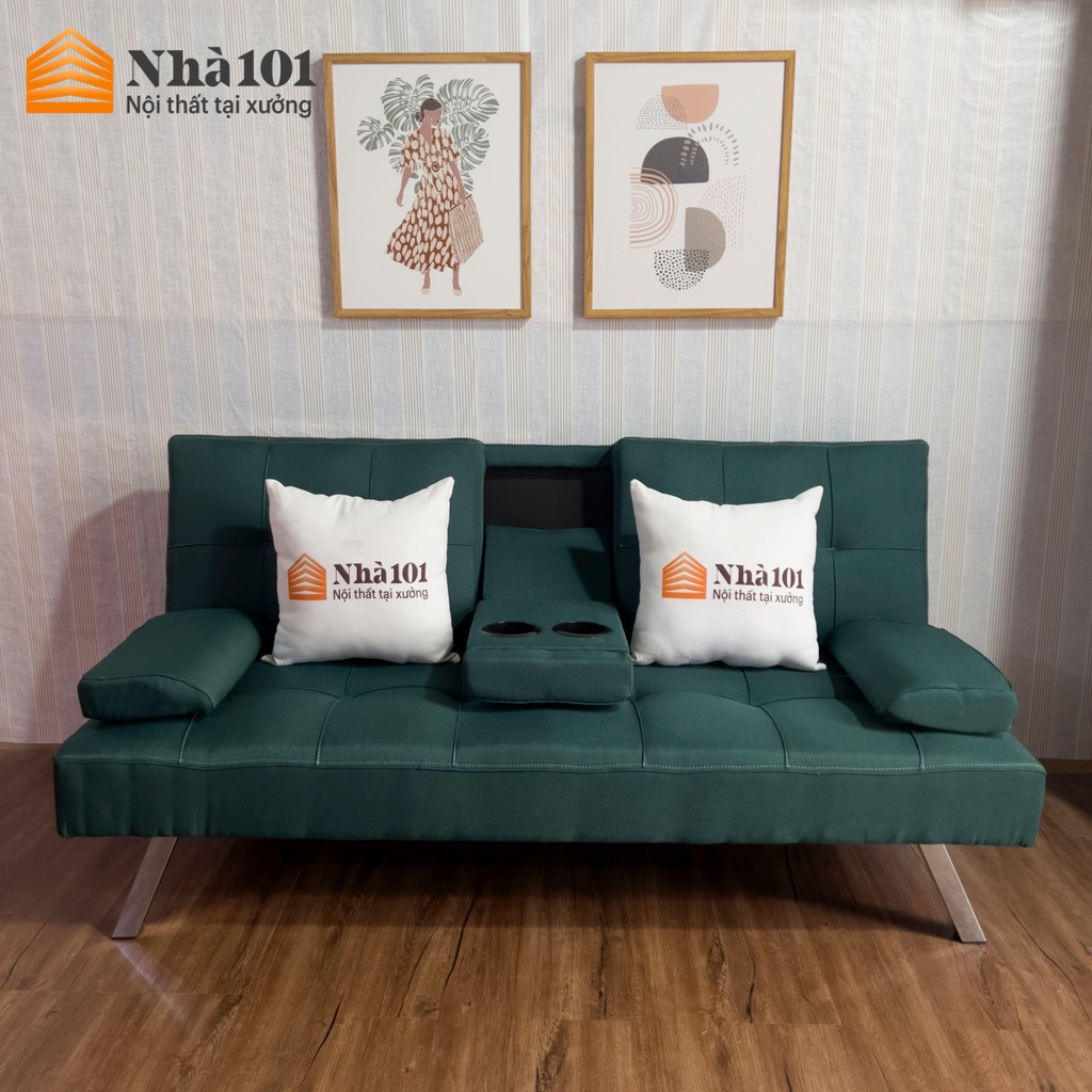 Sofa Bed Sofa Giường đa năng có khay để cốc Nhà 101