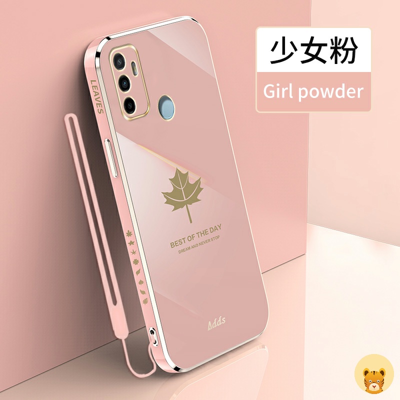 Ốp Điện Thoại Mềm Có Dây Đeo Sang Trọng Cho Oppo A53 2020