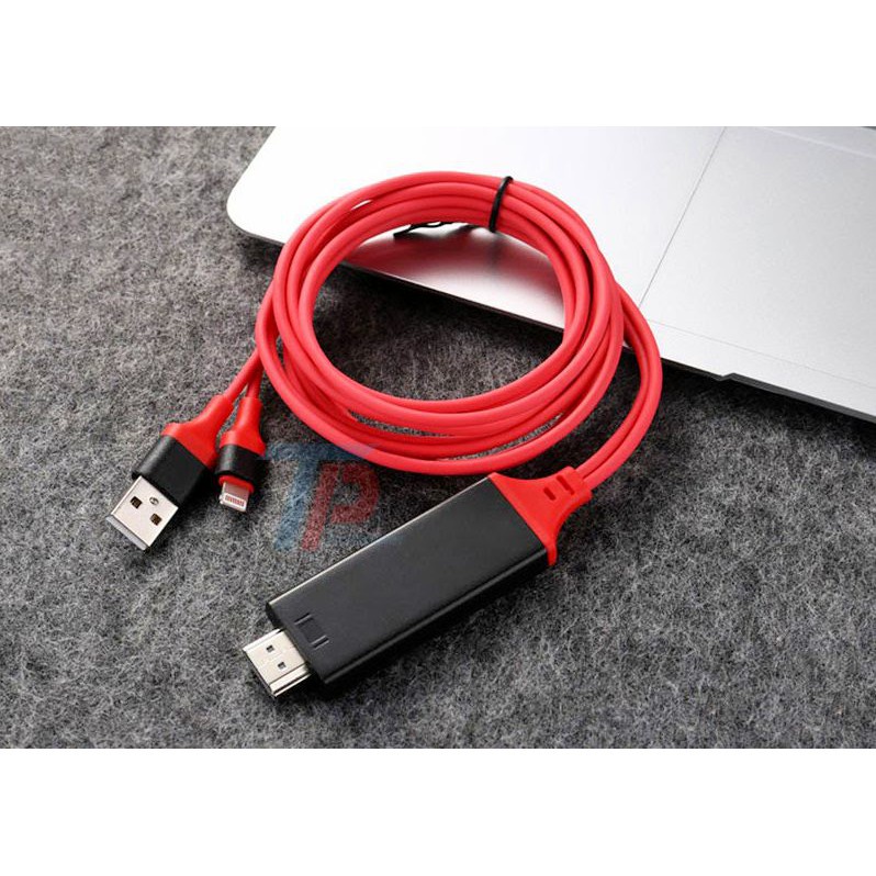 Cáp HDMI IPra tivi,dây MHL to tivi FULL HD,máy chiếu,kết nối IPtablet táo 5 6 7 8 x 11 12 ra ti vi W5