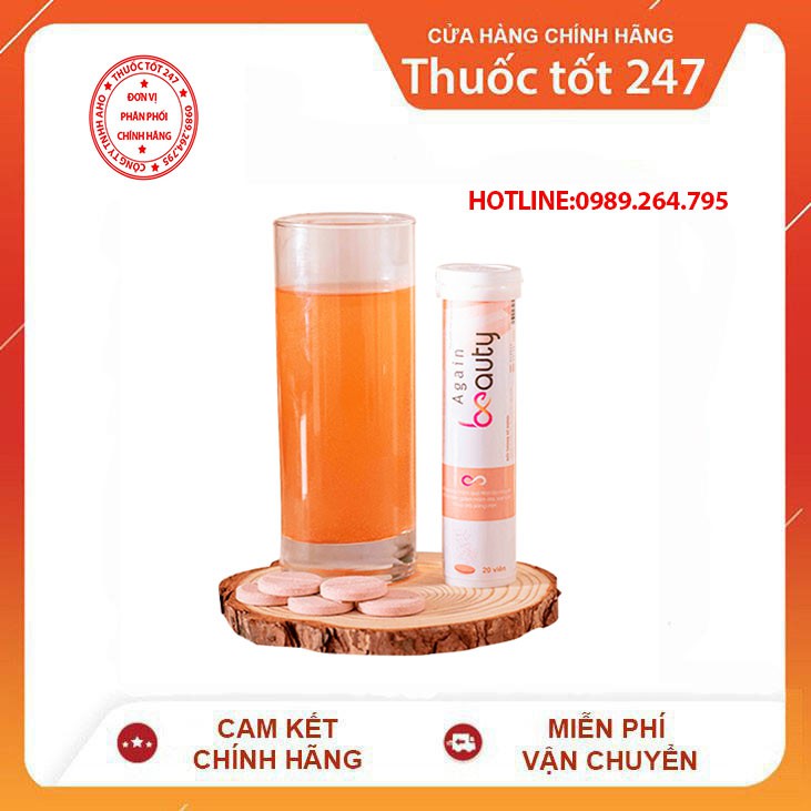 [Mã 77FMCGSALE1 giảm 10% đơn 250K] ✅ again beauty collagen viên sủi -CHÍNH HẠNG