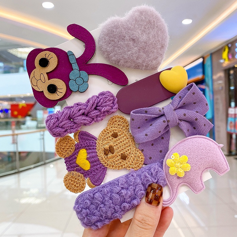 Set 8 Kẹp Tóc Hình Trái Cây Dễ Thương Phong Cách Hàn Quốc 2022 Cho Bé Gái