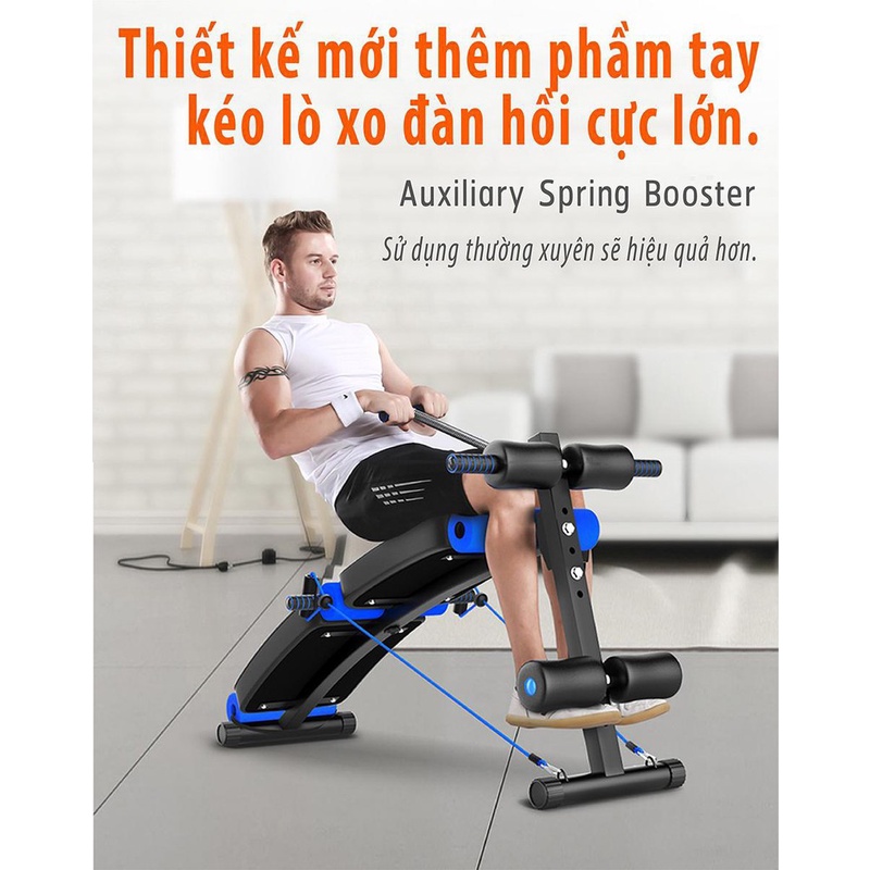 professionall.gym19-Ghế tập bụng cong muse màu có chốt gập 118 RED
