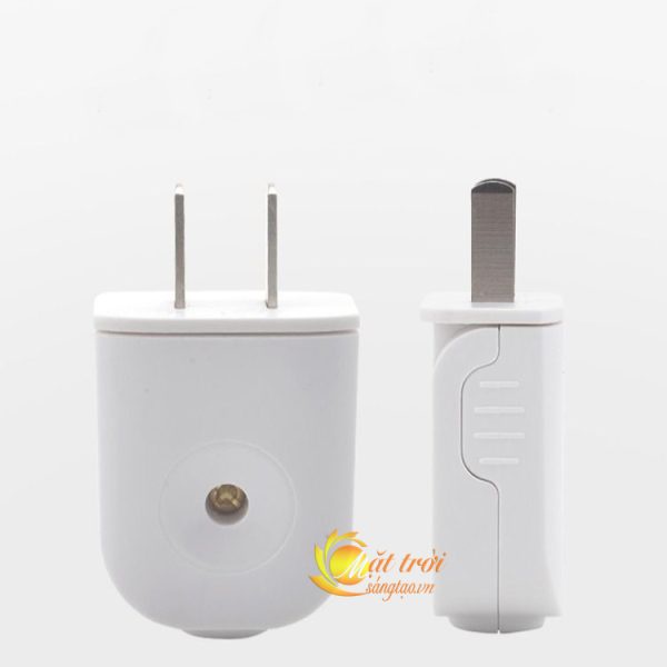 GIÁ CỰC TỐT  - Phích cắm chân dẹt gấp Trắng