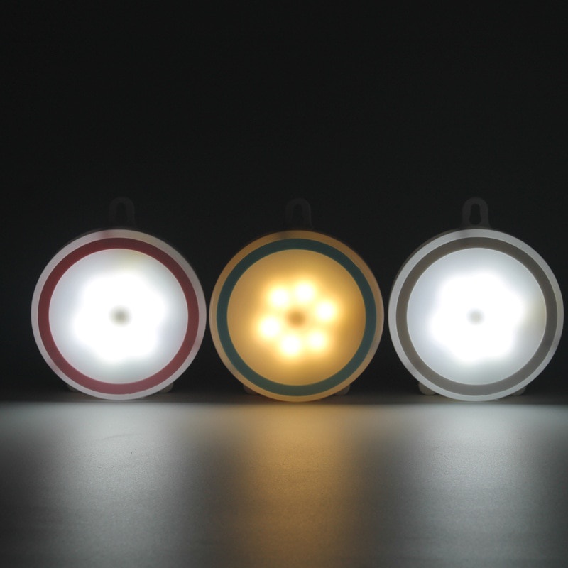 Đèn LED cảm ứng không dây ánh sáng trắng/vàng đồng 0.6A sử dụng pin AW 3 dùng trang trí phòng khách/phòng ngủ