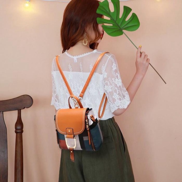 BALO MINI BALO ĐEO ĐƯỢC 2 KIỂU BALO SỌC HÀN QUỐC HÀNG NHẬP LOẠI 1 BLSOC01 BAH 1900