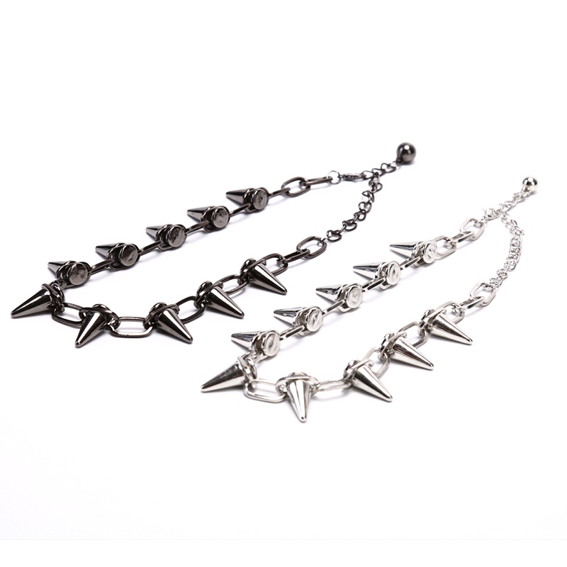 Vòng cổ choker đinh tán phong cách punk cá tính độc đáo