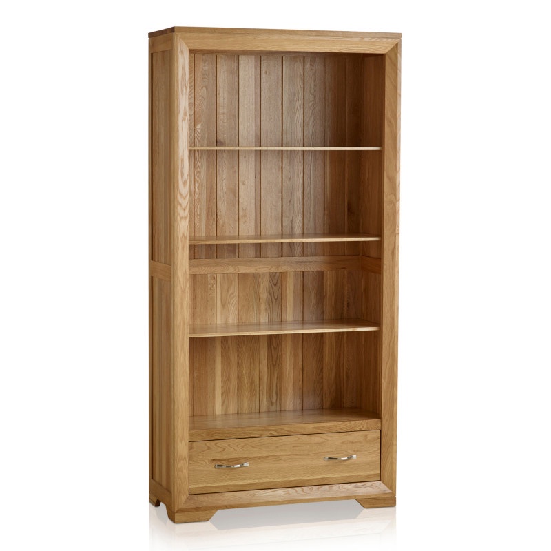 Tủ sách cao Bevel gỗ sồi IBIE